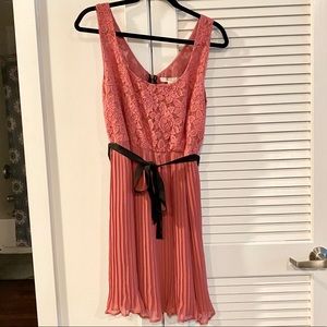 Forever 21 dress with lace bodice & pleated skirt